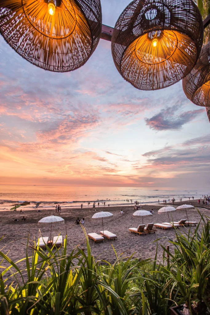 Canggu, Bali'de başka bir günbatımı