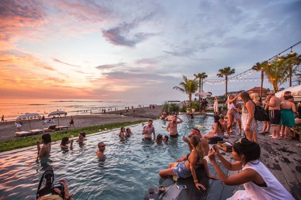 Canggu, Bali'de günbatımı