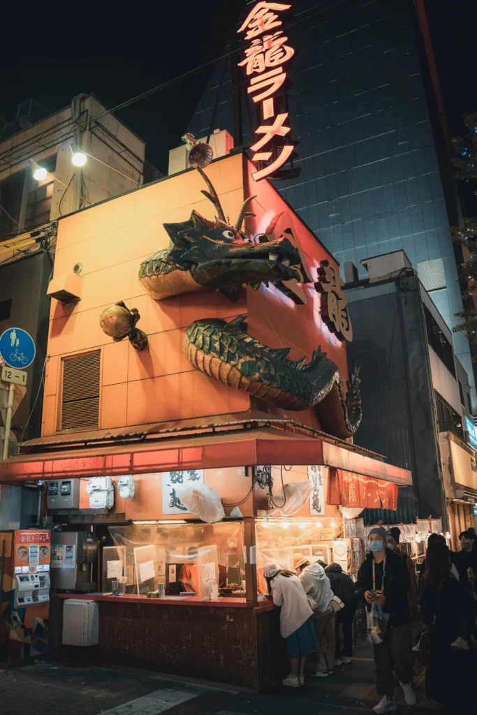 osaka dotonbori caddesi gece