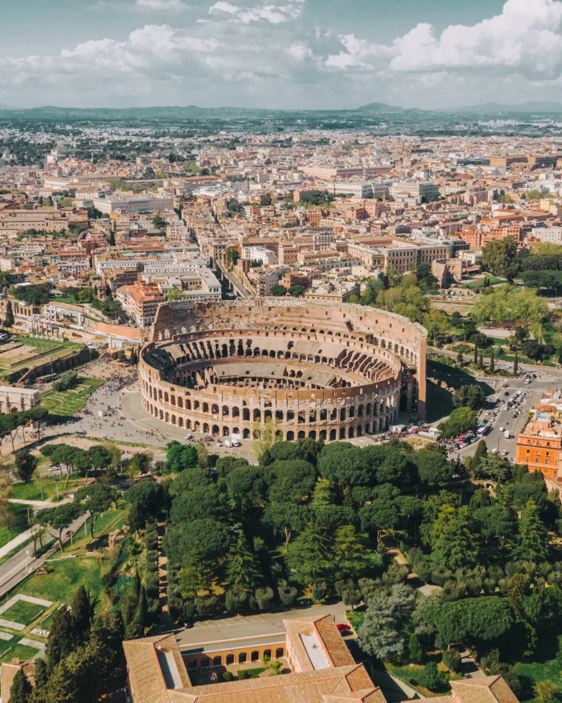 roma italya colosseum'u ziyaret